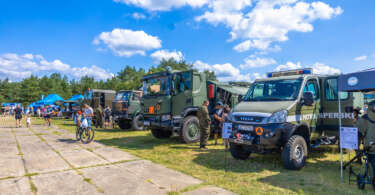 Piknik Wojskowy i służb mundurowych na lotnisku w Pile. 10 sierpnia 2025. Fot. Marcin Maziarz